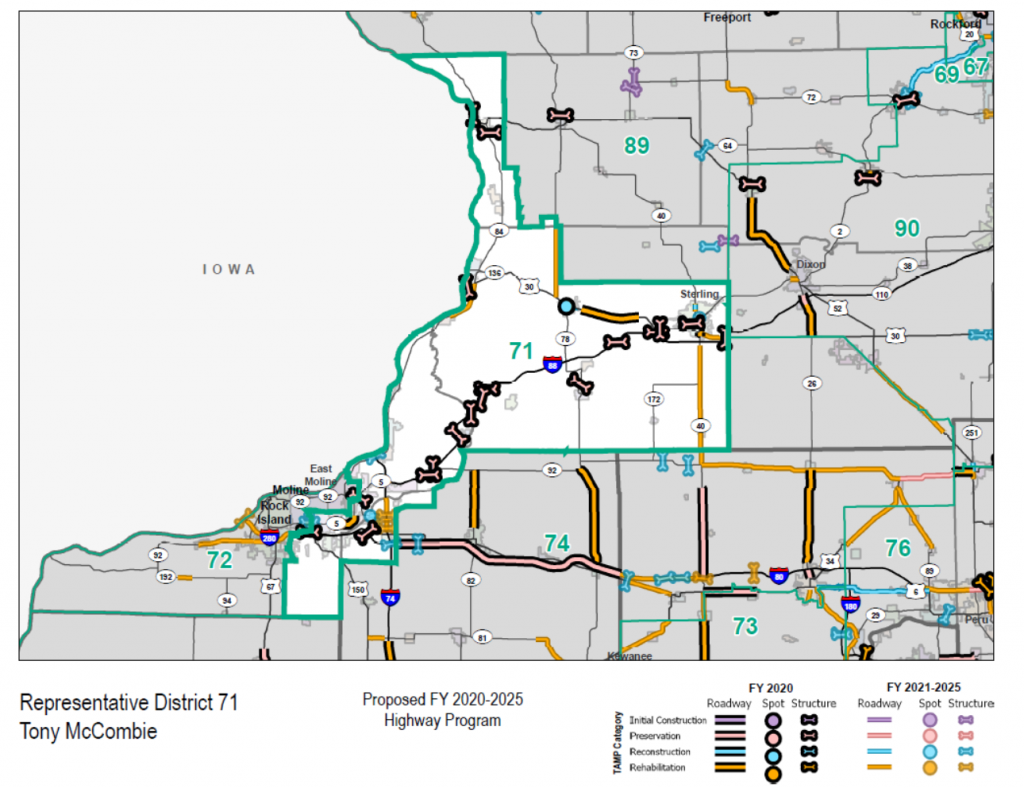 Illinois Road Construction Map 2019 Idot Multi-Year Plan For District 71 - Tony Mccombie