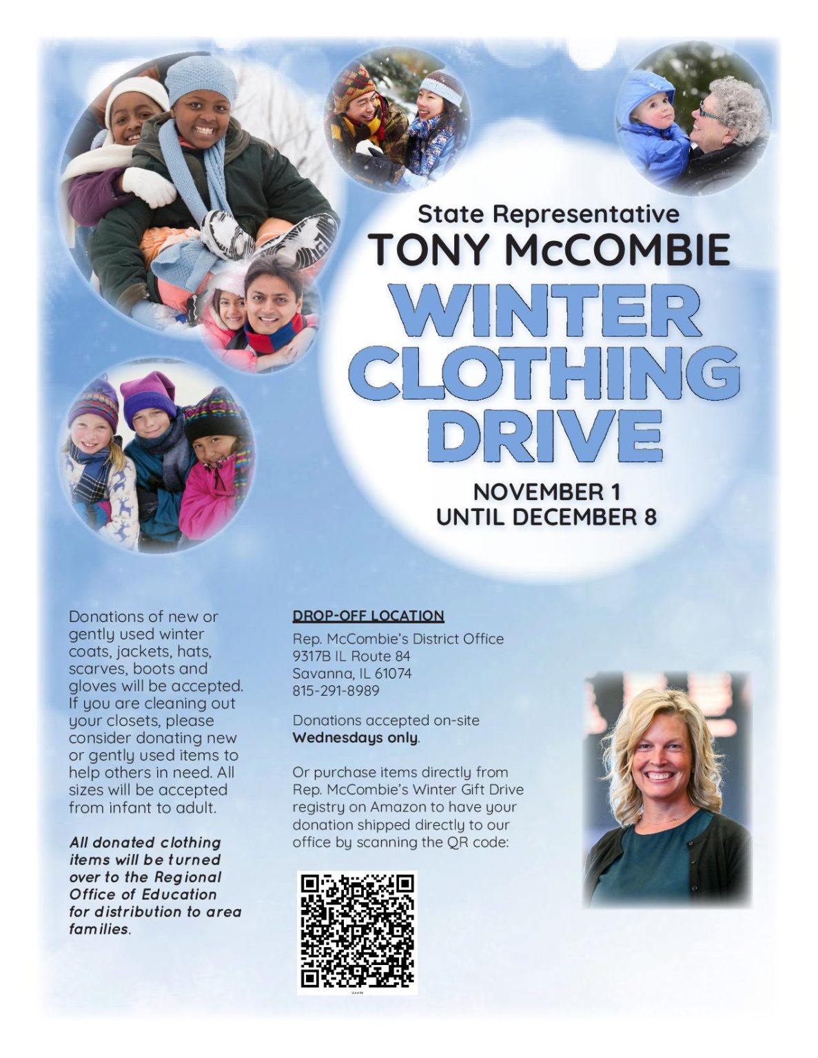 Giving Tuesday: McCombie Offers Winter Clothing Drive - Tony McCombie